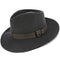 Tampa - Walrus Hats Grey Center Dent Wool Felt Fedora Hat